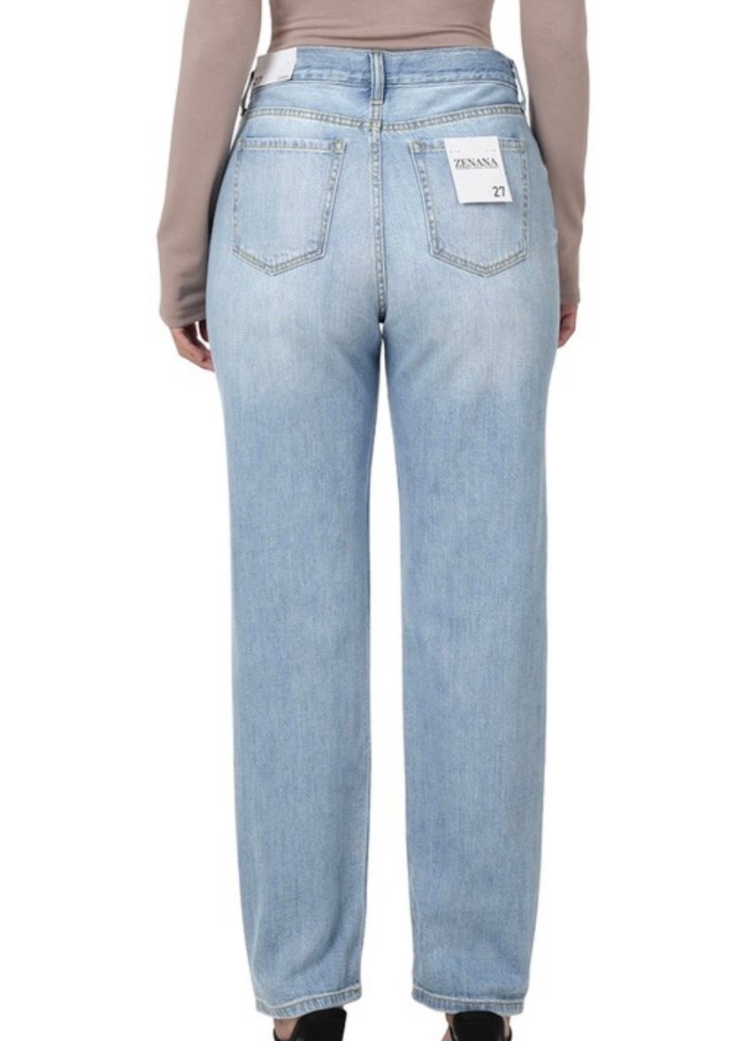 Zenana High Rise Mom Jeans - Jimberly's Boutique