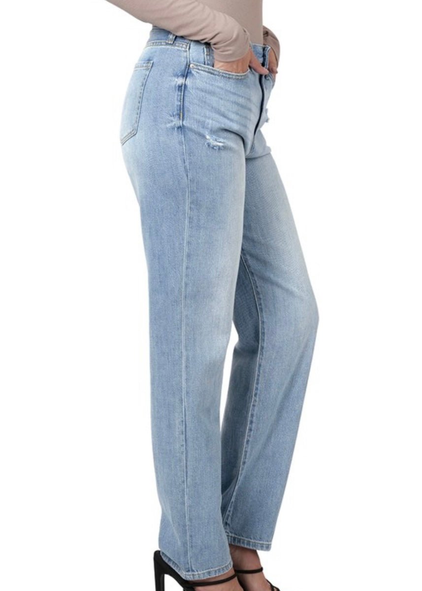 Zenana High Rise Mom Jeans - Jimberly's Boutique