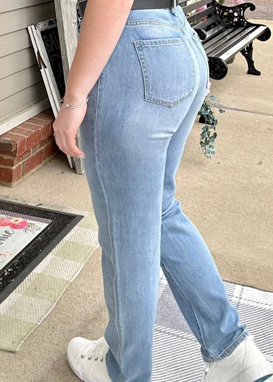Zenana High Rise Mom Jeans - Jimberly's Boutique