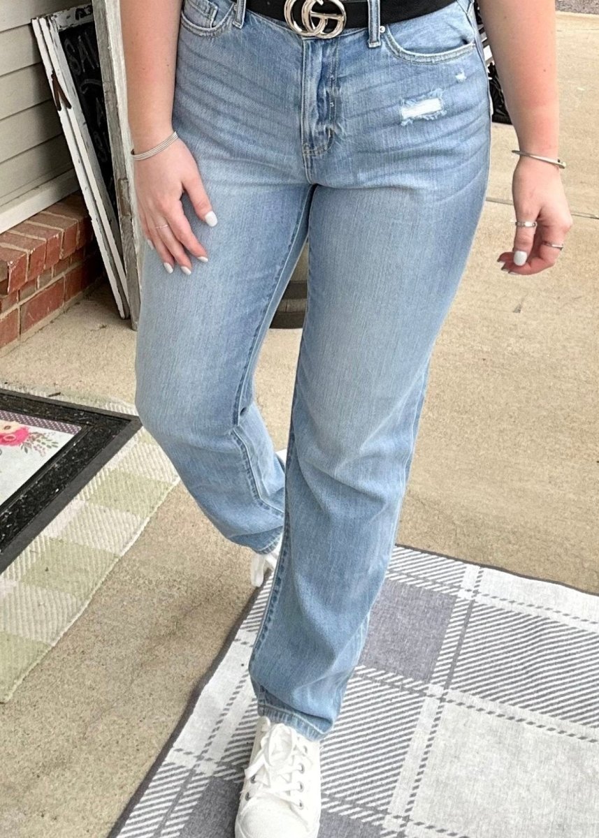 Zenana High Rise Mom Jeans - Jimberly's Boutique