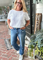 Zenana High Rise Mom Jeans - Medium Wash - -Jimberly's Boutique-Olive Branch-Mississippi