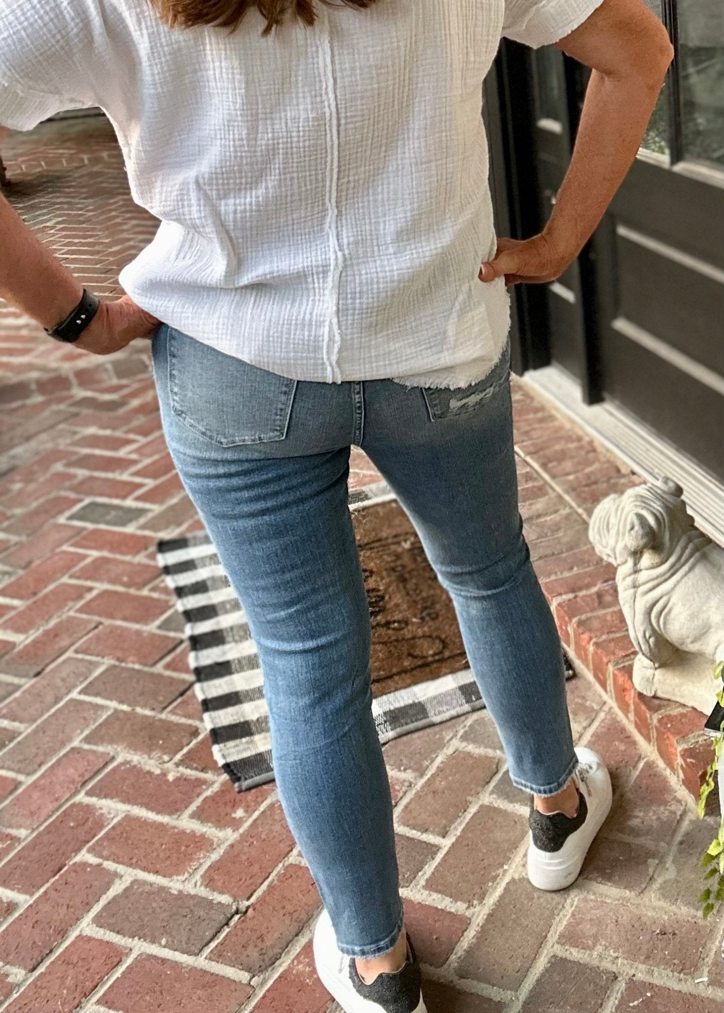 Zenana Nina Distressed Skinny Jeans - Jimberly's Boutique