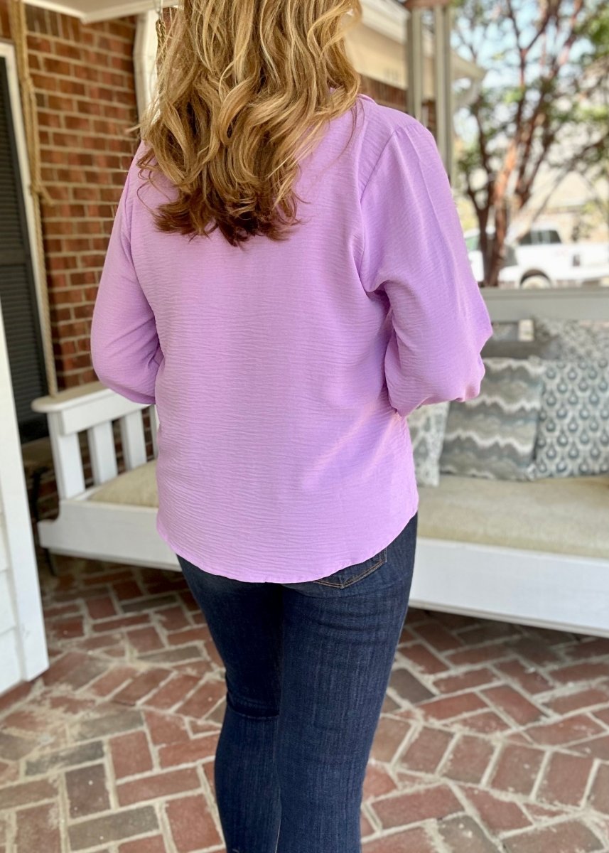 Zenana | Pretty Please | Lightweight | B Lavender Top | Roomy Fit - Shirts & Tops - Jimberly's Boutique